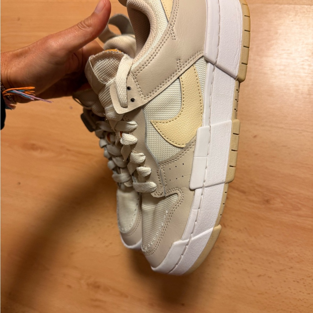 Nike Women's Sneakers in Beige and White